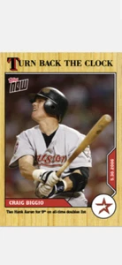 2020 TOPPS NOW TURN BACK THE CLOCK CARD HOUSTON ASTROS CRAIG BIGGIO #61 - Picture 1 of 2