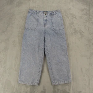 Relativity Capri Jeans Women's Size 8 Blue Light Wash Straight Leg 100% Cotton - Picture 1 of 12