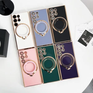 For Samsung S23 Ultra S22 S21 S20 Slim Soft Hybrid Magsafe Silicone Case Cover - Picture 1 of 18