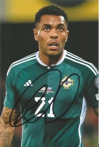 NORTHERN IRELAND & WIGAN: JOSH MAGENNIS SIGNED 6x4 ACTION PHOTO+COA - Picture 1 of 1