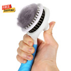 Self Cleaning Cat Grooming Brush - Blue - Gentle Pet Brush Tool for Dogs and Cat