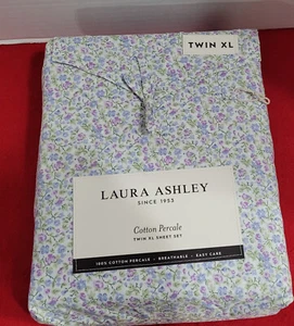 Laura Ashley Sheet Set Twin XL Floral Cotton Parcel New - Picture 1 of 2