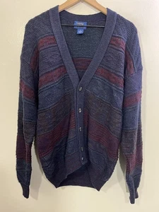 Opa Strickjacke Pullover M Wollmischung Dark Academia 90er Boho Normcore Lagenlook Y2K - Bild 1 von 15