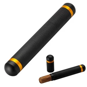 Estuche de viaje portátil para cigarros negro Galiner tubo de cigarro metal único estuche de viaje caja - Imagen 1 de 7