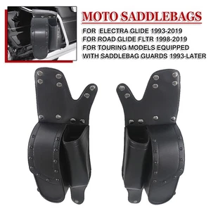 Pair Saddlebag Guard Crash Tools Bags Fits For Harley Touring Road Electra Glide - Picture 1 of 8