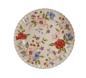 Vintage Andrea von Sadek Blumenmuster 10 5/8" Kuchenteller - Bild 1 von 4