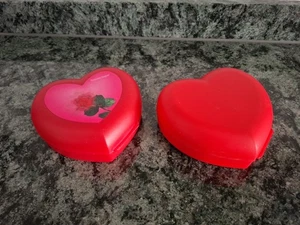 Tupperware "Twin Set Herz" Sandwich-Boxen 2er-Set - Bild 1 von 3