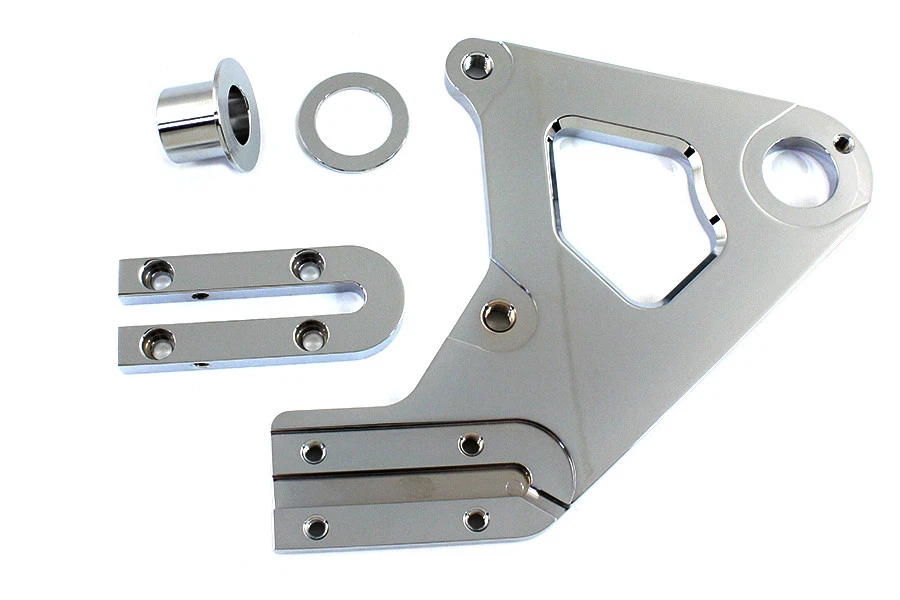Chrome Left Side Rear Brake Caliper Bracket fits Harley Davidson - Image 1 of 1