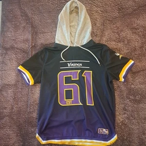 Minnesota Vikings Hooded Jersey Large - Picture 1 of 6