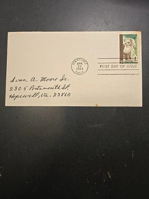 John Muir and Redwood Forest FDC, Scott # 1245, 5 Cent, APR 29,1964 - Image 1 of 2