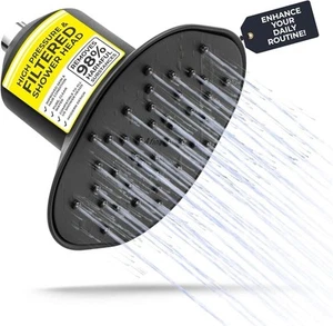 Afina High Pressure Filtered Shower Head Advanced Filtration A-01 - Matte Black - Bild 1 von 7