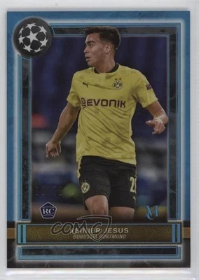 2020-21 Topps Museum Collection UCL Sapphire 8/75 Reinier Jesus #65 Rookie RC - Image 1 of 3