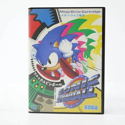 SONIC SPINBALL Spin Ball Mega Drive Sega Japan Import Free shipping FedEx DHL - Image 1 of 4
