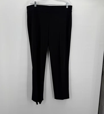 Pantalones Joseph Ribkoff para mujer 16 negros elásticos pierna delgada abertura al tobillo carrera Foto 1 de 4