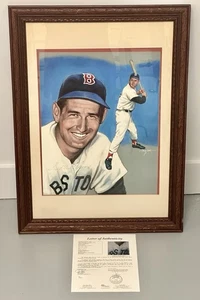 Doug West Painting Ted Williams Boston Red Sox Signed Autographed JSA LOA - Picture 1 of 6