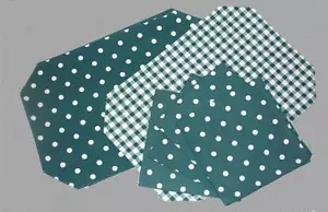 8 Pc Octagon Teal Reversible Polka Dots & Checks Placemats & Polka Napkins NWT - Picture 1 of 1