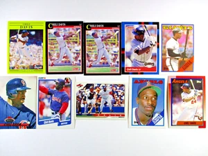 Lote de 10 tarjetas de béisbol de Chili Davis - LA Angels & SF Giants OF - Lote #66 - Imagen 1 de 7