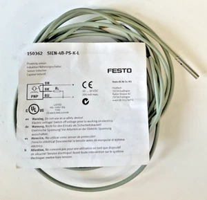 FESTO SIEN-4B-PS-K-L PROXIMITY SENSOR 30VDC 200MA - Picture 1 of 5