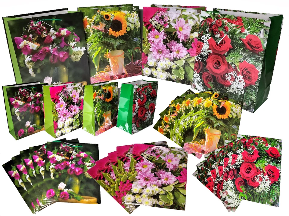 Geschenktüten 432stk Medium Blumentasche Blumenbeutel Beutel Geschenktaschen 410