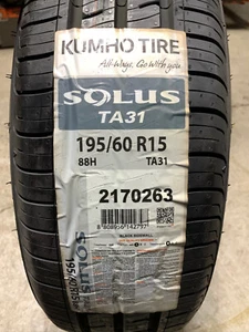 1 New 195 60 15 Kumho Solus TA31 Tire - Picture 1 of 5