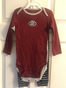 NWT Carters Baby Boy Football 3piece Set 12mon - Picture 1 of 4