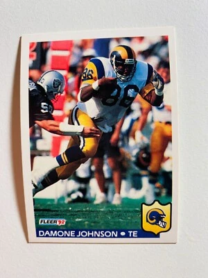 1992 FLEER #215 DAMONE JOHNSON NM-MT NFL FOOTBALL CARD - Image 1 of 2
