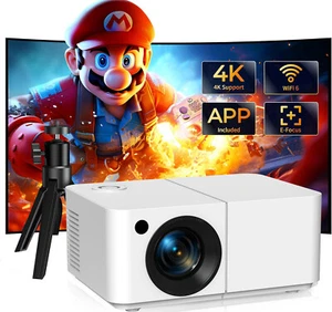 XGODY Smart Mini Beamer 12000 Lumen Android 12.0 LED Projektor 4K UHD Mit Stand - Bild 1 von 9