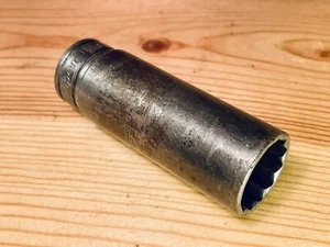 Vintage Snap-On SF-221 3/8" Drive Deep 11/16 Socket 12 Point SAE Tool USA - Bild 1 von 8
