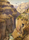 Conrad H.R. Carelli, Vallée El Leja, Palestine C20th -Au début peinture à l'a...