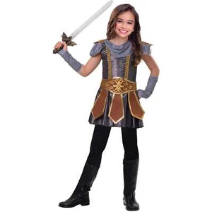 Warrior Cutie Girls Medieval Knight Costume Size 11-12 Years Fancy Dress Party - Picture 1 of 2