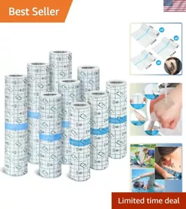 Waterproof Transparent Film Dressing Roll - 9 Rolls, 3 Sizes (8, 10, 12 Inch) - Picture 1 of 9