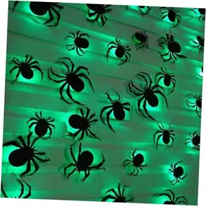 36 Pcs LED Halloween 3D Spider Decorations Wall Stickers, 4 Different Size - Picture 1 of 7