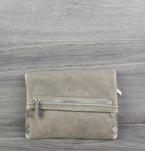 Bolso de Mano Hammit Bandolera Pequeño Cuero Gamuza VIP Solapa (Gris Estaño) - Imagen 1 de 8