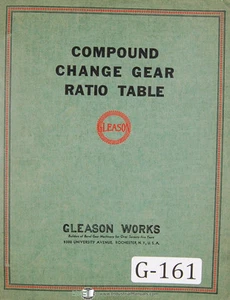 Máquinas generadoras Gleason, mesas de relación de engranajes de cambio de compuestos y rodillos manual - Imagen 1 de 3