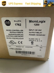 Free Tax 1762-L24AWA AB 1762-L24AWA New Factory Sealed Expedited Shipping#HTY1 - Picture 1 of 2