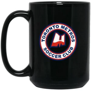 Toronto Metros Mug 15 oz. Black Glossy Ceramic | NASL Soccer Team - Picture 1 of 1