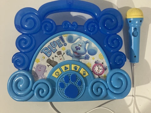 Nickelodeon Blues Clues and You Sing Along Boombox Microphone Toy Karaoke WORKS Cover
