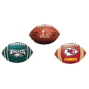 Chiefs vs Eagles Football Super Bowl Big Game LIX 59 Party Bouquet Foil 3 Piece - Picture 1 of 1