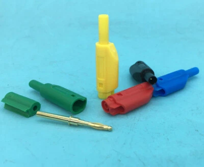 PA Plastic Gold Plated Stackable 2mm Banana Plug Connector TO Speaker  colour - Image 1 of 4