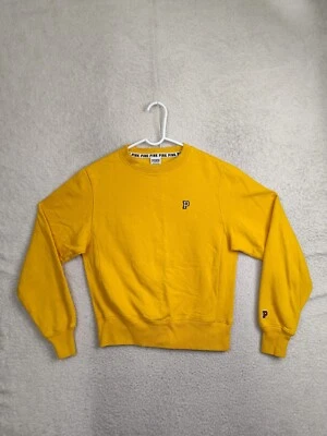 Sudadera Rosa Victoria Secret Mujer Extra Pequeña Amarillo Mezcla Algodón Pullover Foto 1 de 4