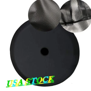Plain Black Spare Tyre Tire Cover 17" for Wrangler 2021 Ford 255/70R18 255/75R17 - Picture 1 of 10