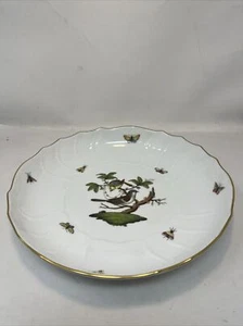 Herend Porcelain ROTHSCHILD BIRD #1082 Serving Bowl/Tray 10 1/2" - Picture 1 of 6