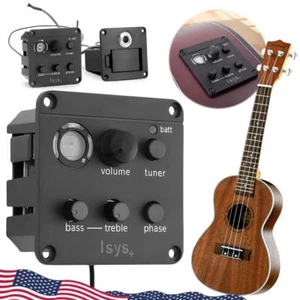 Sintonizador ecualizador de guitarra acústica clásica pastilla piezoeléctrica preamplificadores integrados mezcla de micrófono preamplificador - Imagen 1 de 11