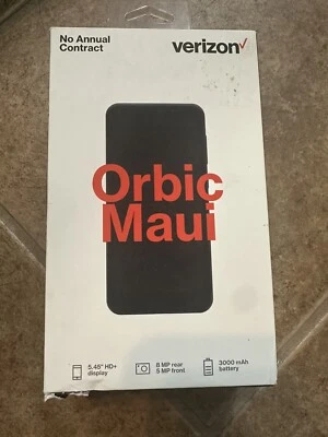 Verizon Orbic Maui VZW-ORB545LBVZPP 16GB, Black - Prepaid Smartphone NEW - Image 1 of 2