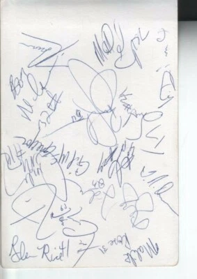 1996 Charlotte Hornets страница с автографом от 14 с Энтони Мейсоном D.15 - Изображение 1 из 2