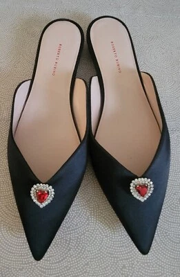 Roberto Rubino Woman Italian Oryginal Black Flat  Elegant Shoes Size 37 USA 6new - Image 1 of 4