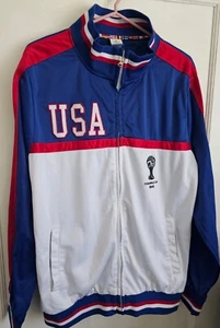 Brazil 2014 USA Fifa World Cup Us Jacket Men's Size Large - Picture 1 of 7