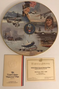 1977 Annual United States Historical Collectible Plate -Bradford Limited Edition - Picture 1 of 6
