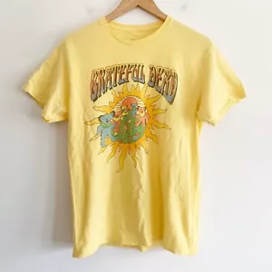 Junk Food Women's small oversize boxy yellow Grateful Dead tee - Picture 1 of 5