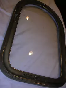#J Antique Oval Picture Frame BUBBLE GLASS convex vintage 22" x 14" BEAUTIFUL - Picture 1 of 7